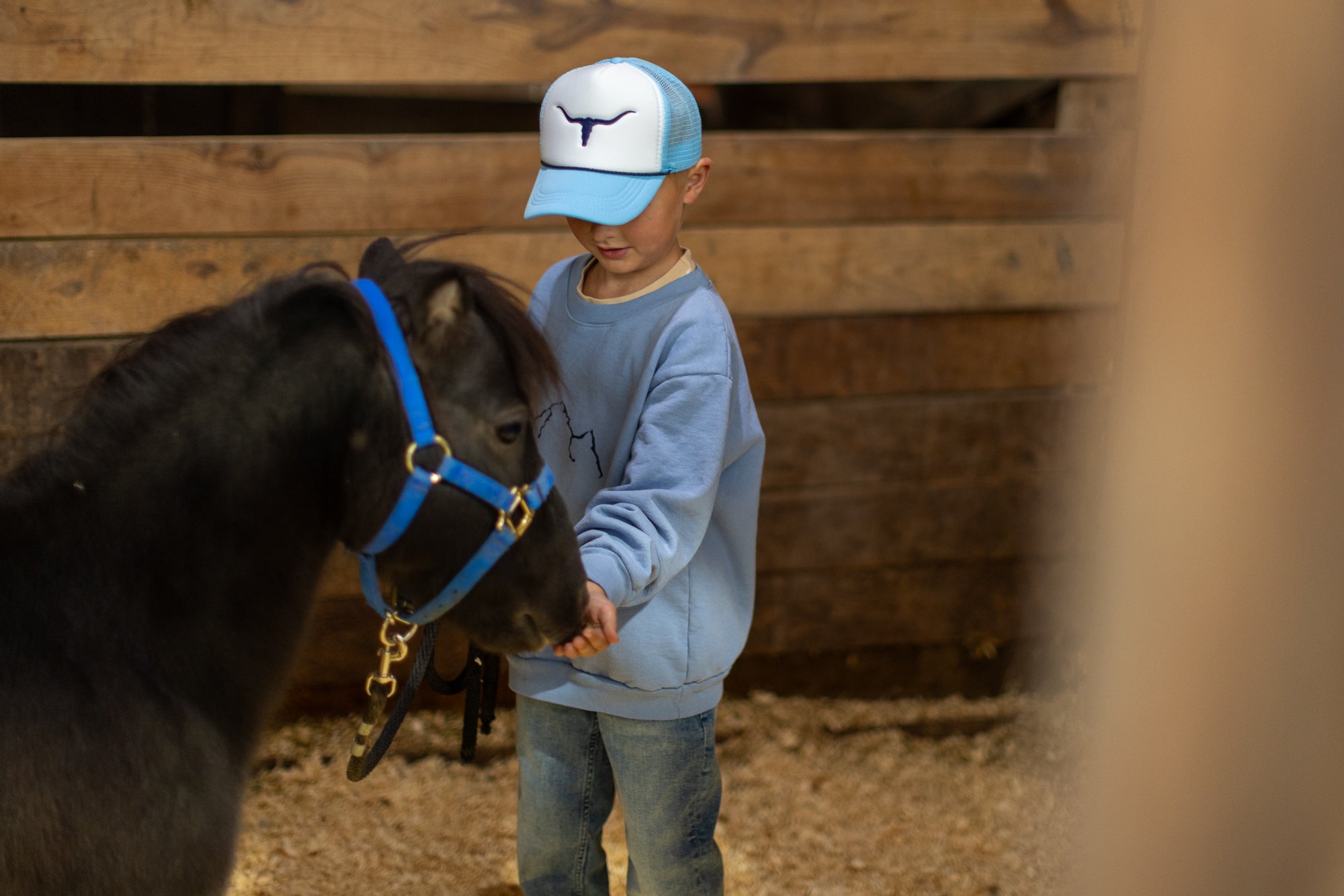 Blue Skies Kids Trucker Hat