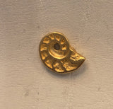 HB Ammonite Pin Gold
