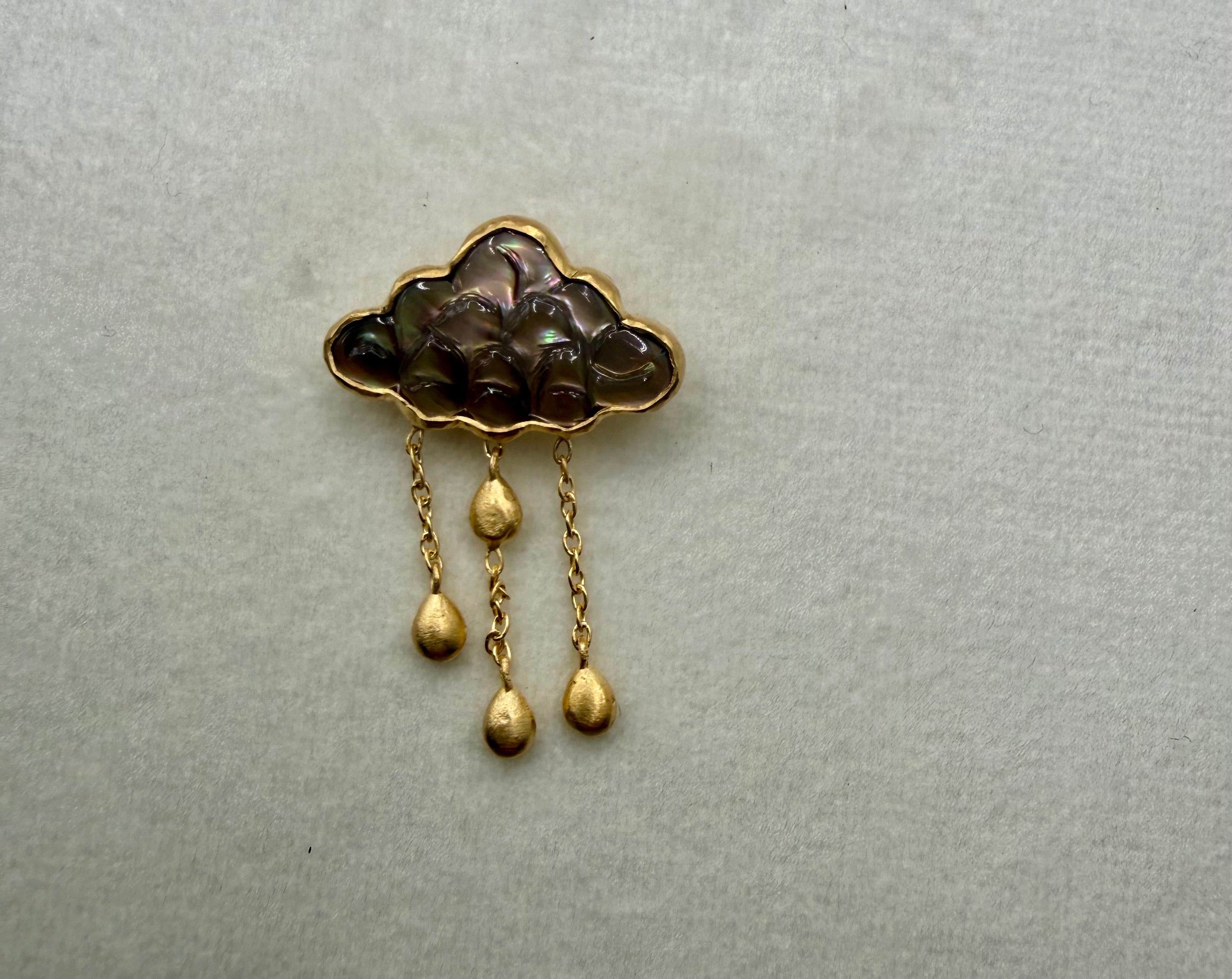 HB Mauve Storm Cloud Hat Pin