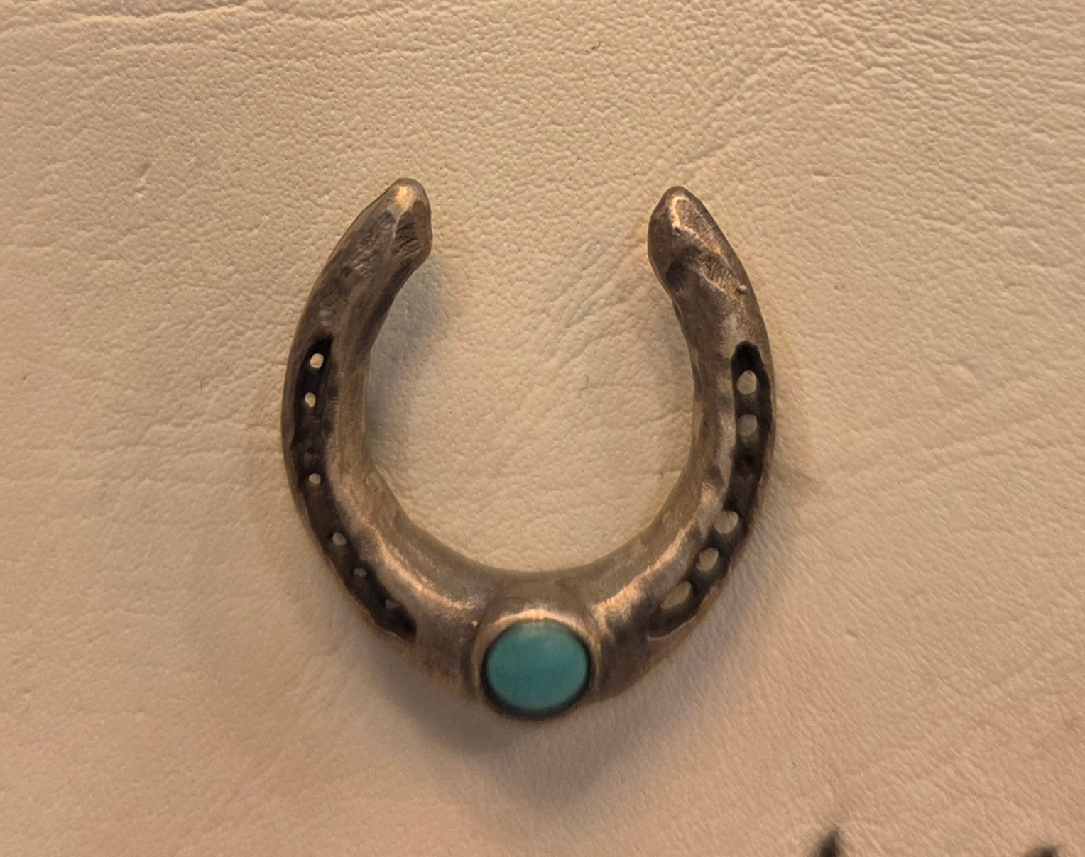 HB Turquoise Horseshoe Medium - Silver