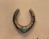 HB Turquoise Horseshoe Medium - Silver