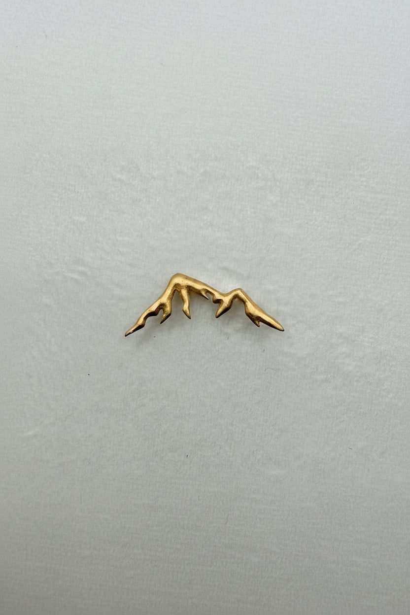 HB Mountain Peak Hat Pin - Gold