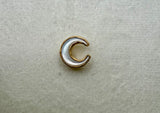 HB Mother of Pearl Crescent Moon small - Gold Plated