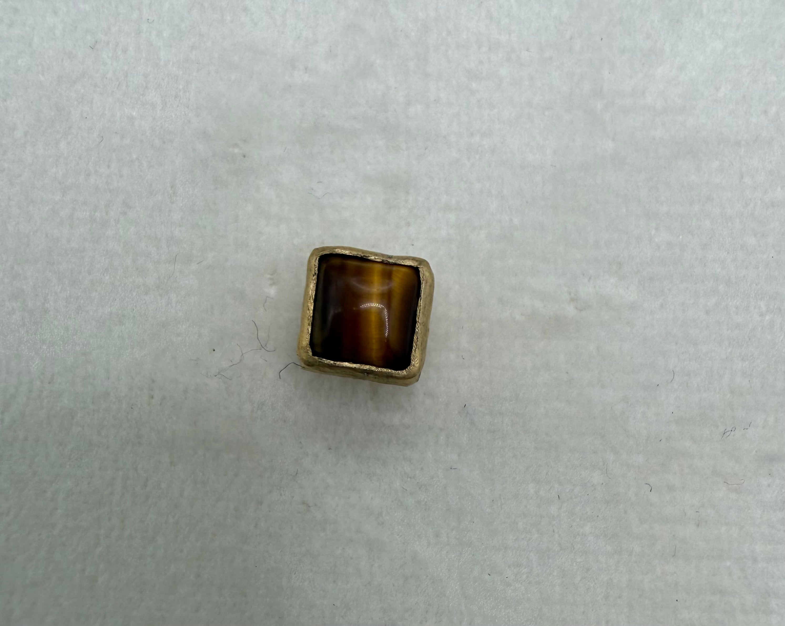 HB Tiger Eye Mini Square Pin