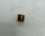 HB Tiger Eye Mini Square Pin