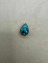 HB Turquoise Single Hat Pin-Medium