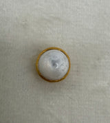 HB Round Mother of Pearl Hat Pin gold
