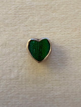 HB Thai Jewel Beetle Wing Heart-silver