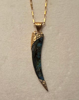 HB Large Paua Shard Necklace - Gold