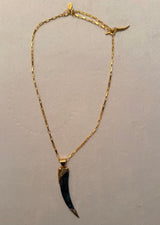 HB Large Paua Shard Necklace - Gold