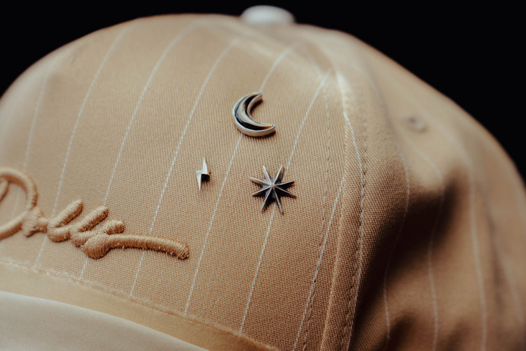 HB Black Moon Hat Pin-Small