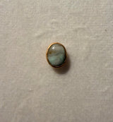 HB Oval Tourmaline Pin - Gold