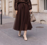 Choco Tulle Skirt