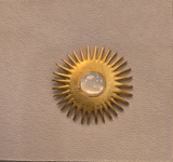 HB Sun with Shell Center Large - Gold